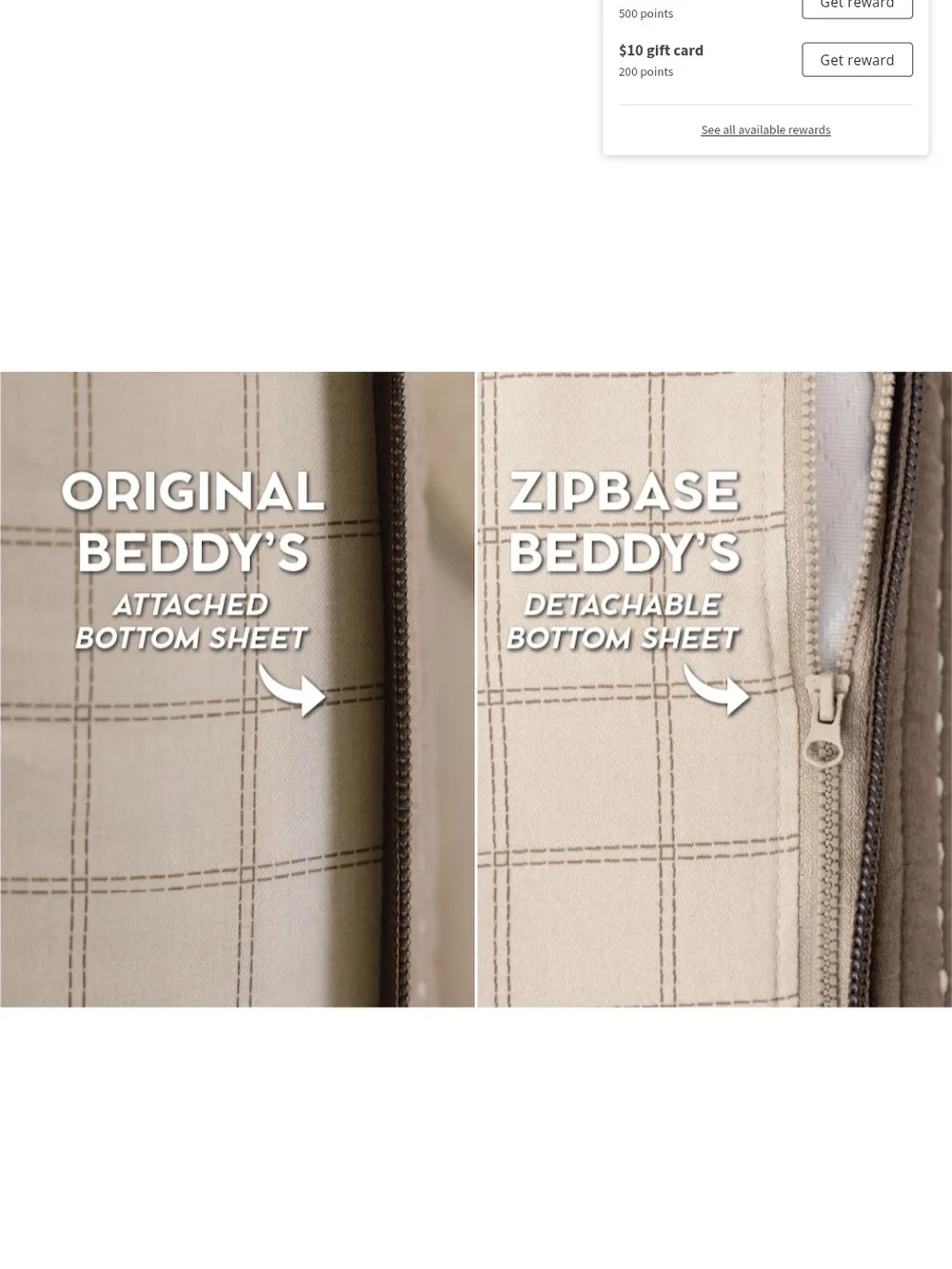 Beddy's ZipBase Quilted Comforter Set in Taupe